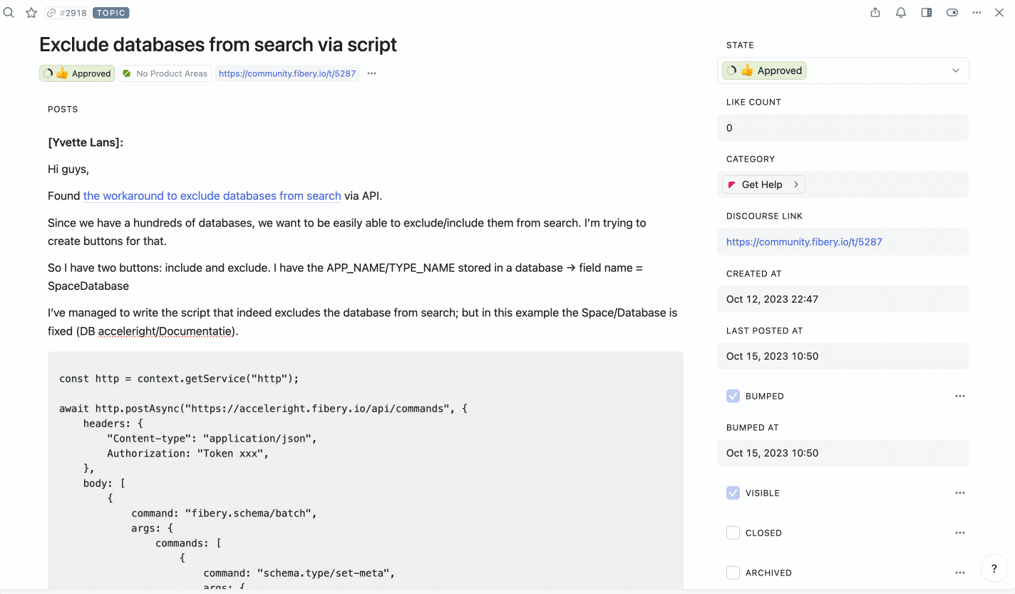 Capture feedback from Intercom and link it to Feature