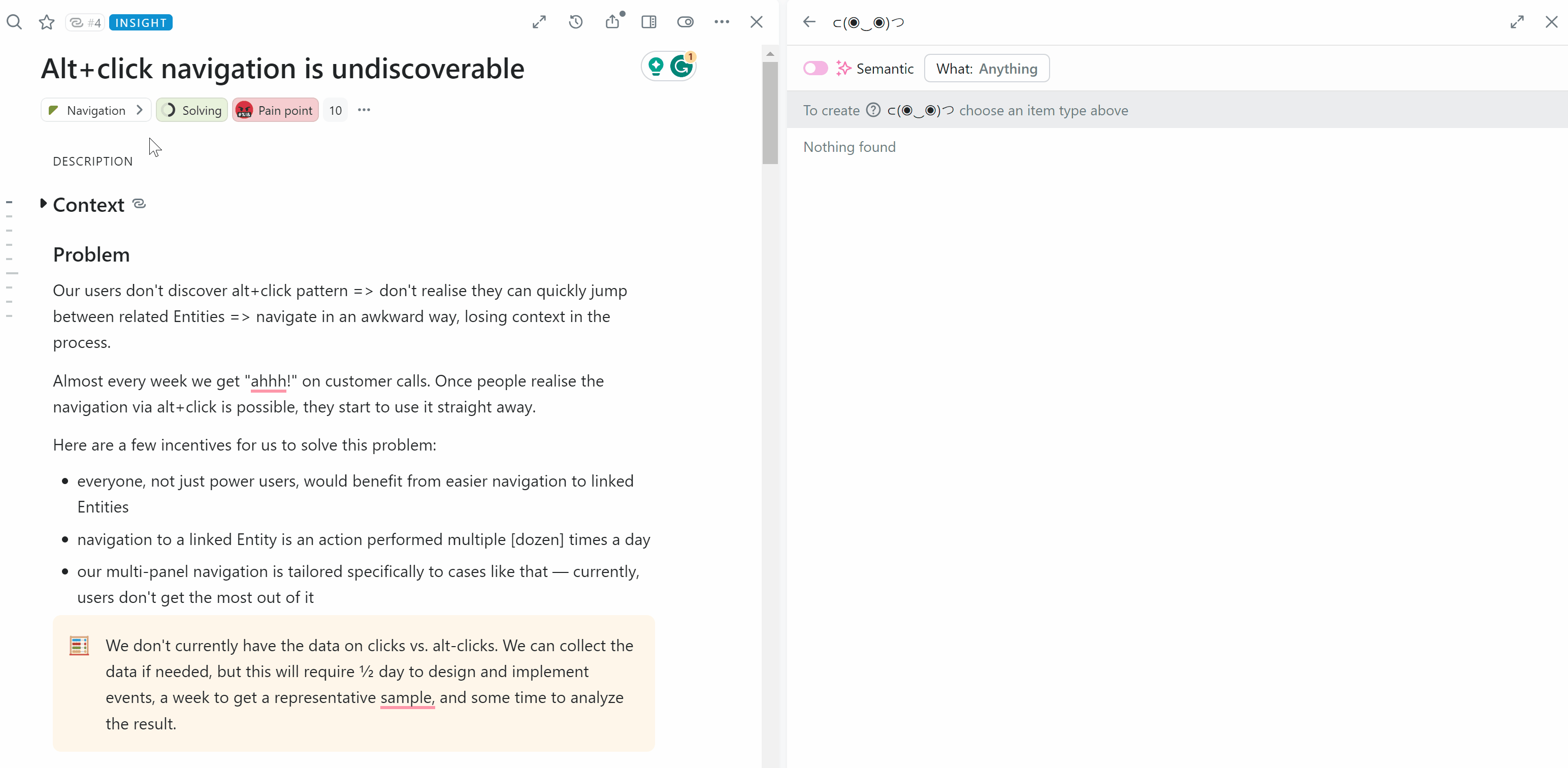 Previously, navigation between related Entities has been reserved for the selected few who have discovered the alt+click trick. Now it’s not a privilege anymore.