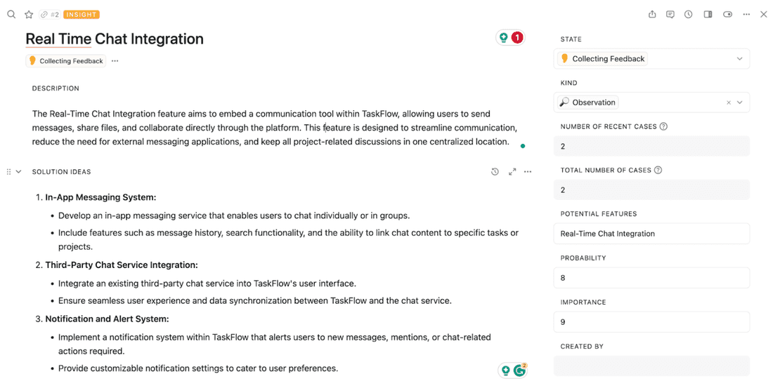 Creating a visual thread between user demand and features makes delivery more straightforward