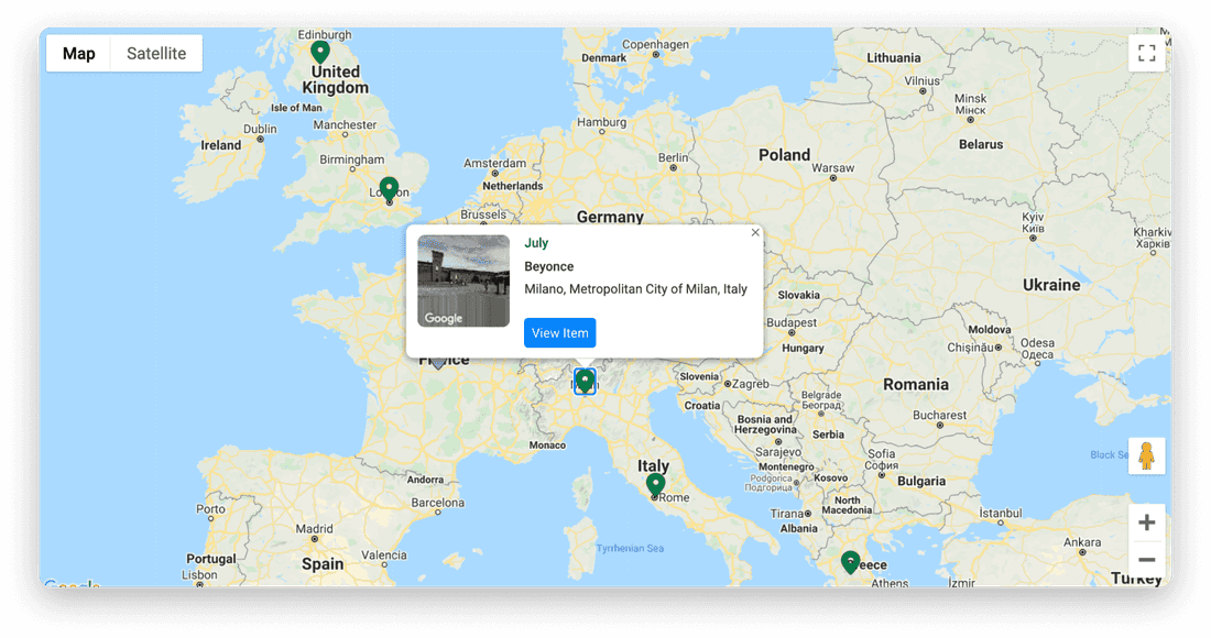 Map View is quite unique. Only ClickUp has it as well.