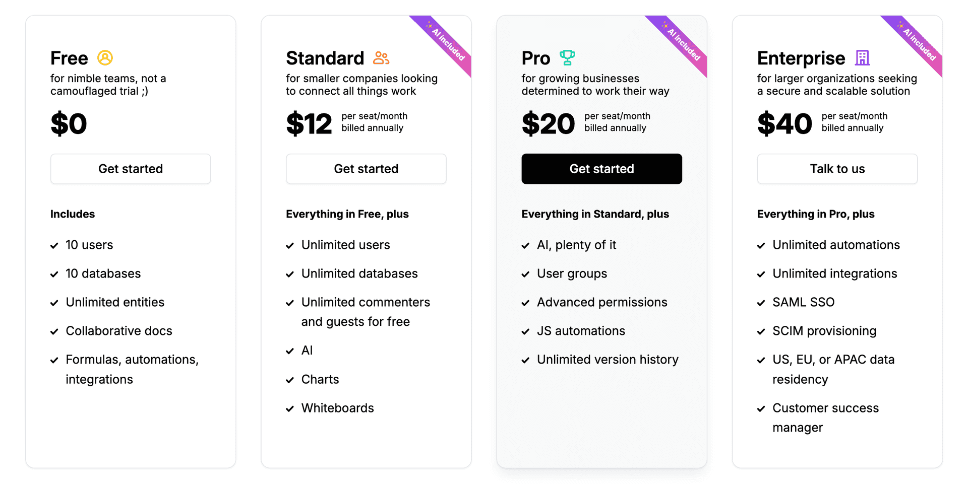 New pricing starting Nov 2024