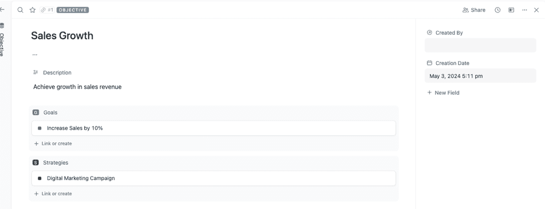 Sales growth is vague, but OGSM helps you dissect ambitious and overarching plans
