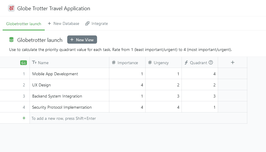 With the 2x2 matrix set up in Fibery, you can easily prioritize any feature