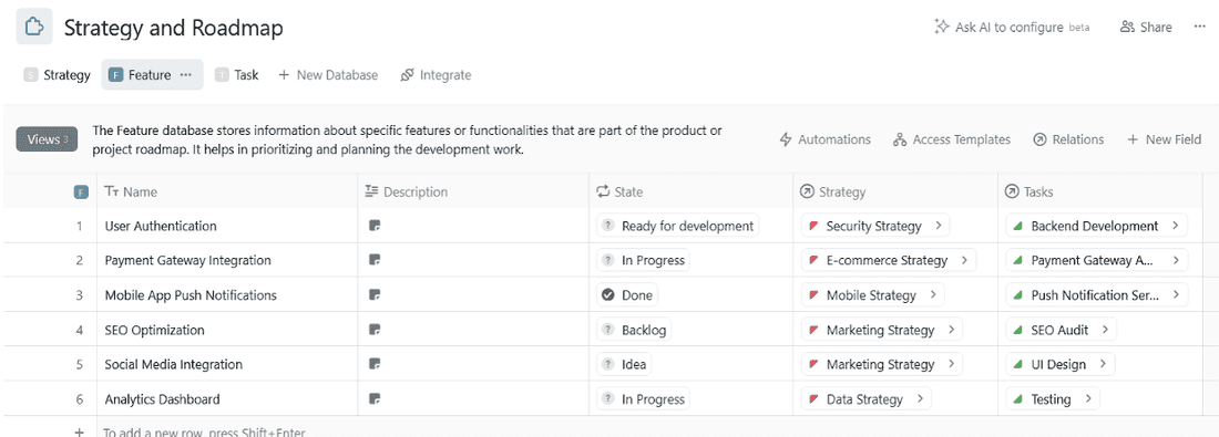 Setting up features in Fibery is smooth sailing
