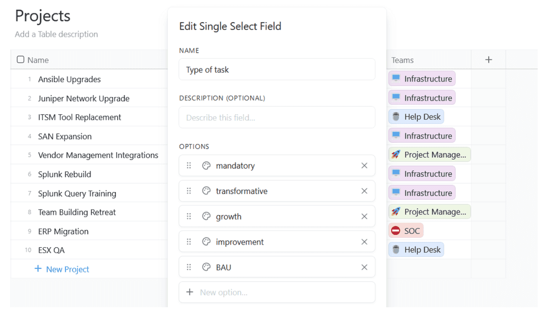 Fibery lets you define whatever prioritization criteria you need