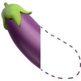 Emoji half-eggplant-left