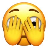 Emoji peeking-eye