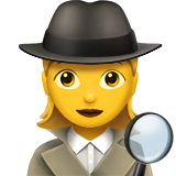 Emoji woman-detective
